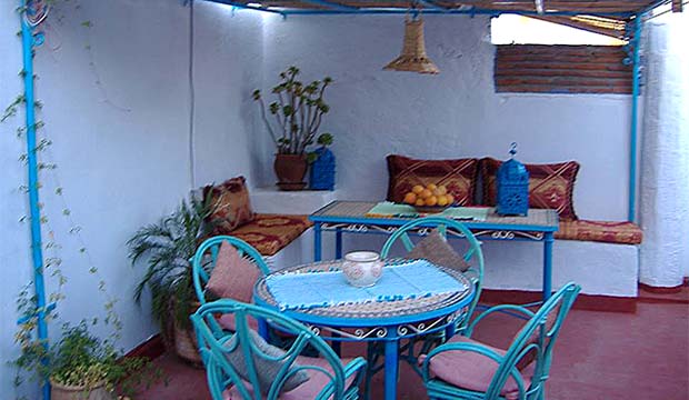 Casa la Palma en Chaouen invita a disfrutar de su terraza
