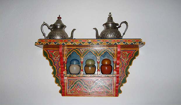 Decoración de la Casa la Palma en Chaouen