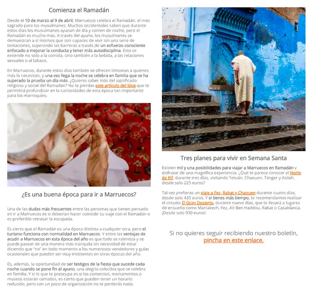 Ejemplo de boletín