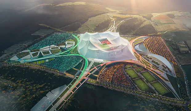 El estadio Grand Stade Hassan II de Casablanca aúna tradición y modernidad