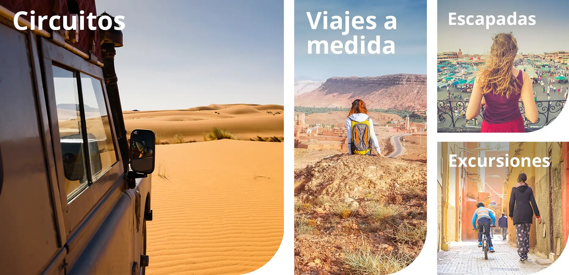 categorias de los viajes a Marruecos