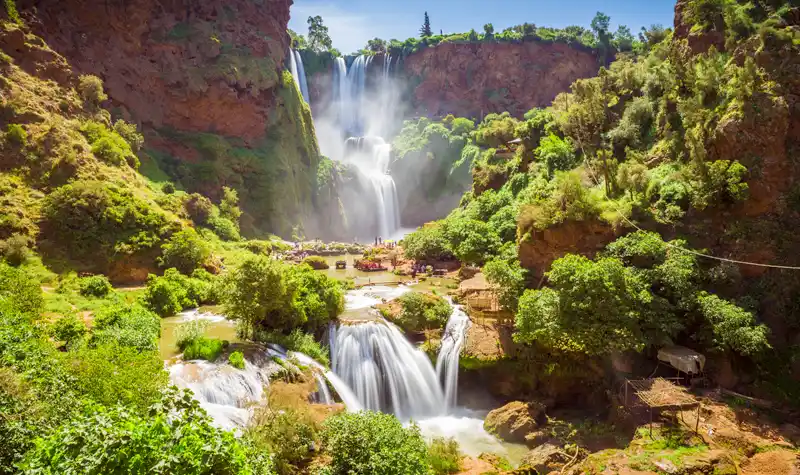 Marrakech turismo. Cascadas de Ouzoud