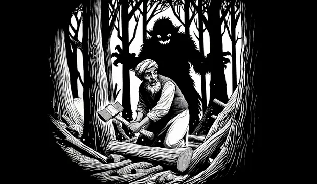 El pobre leñador y el afrit del bosque El pobre leñador y el afrit del bosque