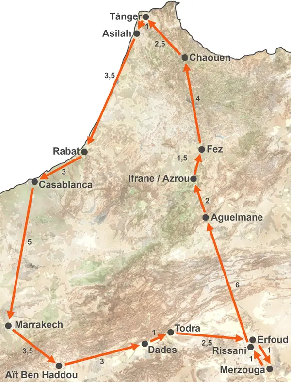 Circuito Marruecos al Completo