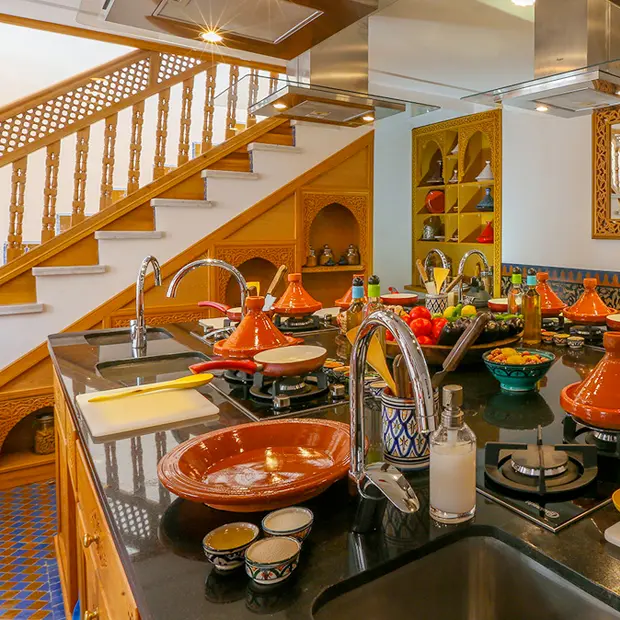La cocina es el hilo conductor de La Maison Arabe