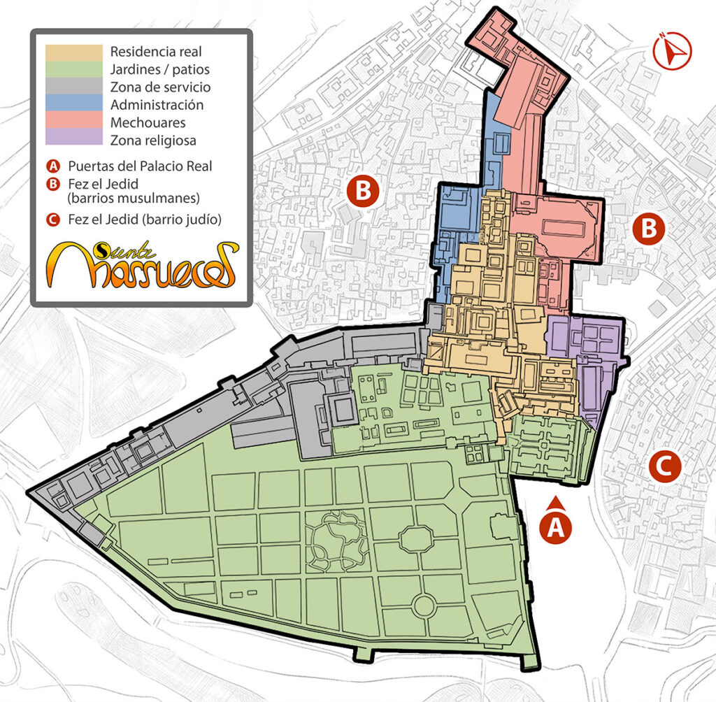 Mapa del Palacio Real de Fez