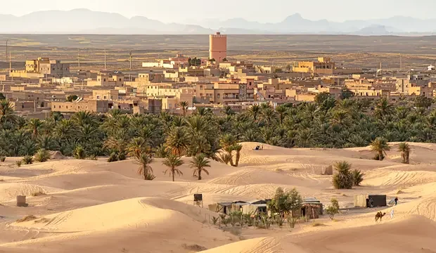 Merzouga, puerta de entrada al desierto de Erg Chebbi