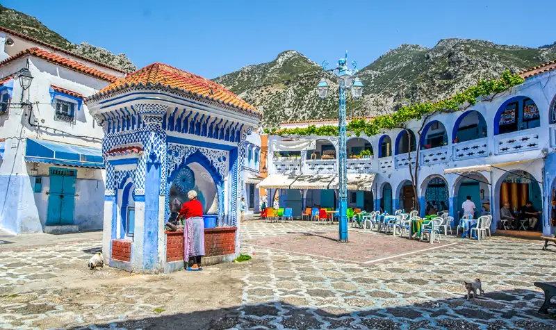 Guía de Chaouen o Chefchaouen. Plaza El Hauta